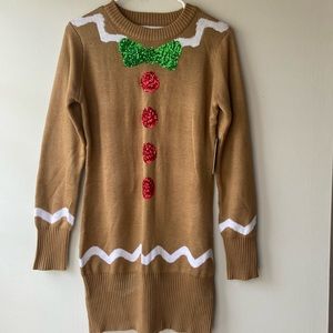 Gingerbread Man Sweater Dress